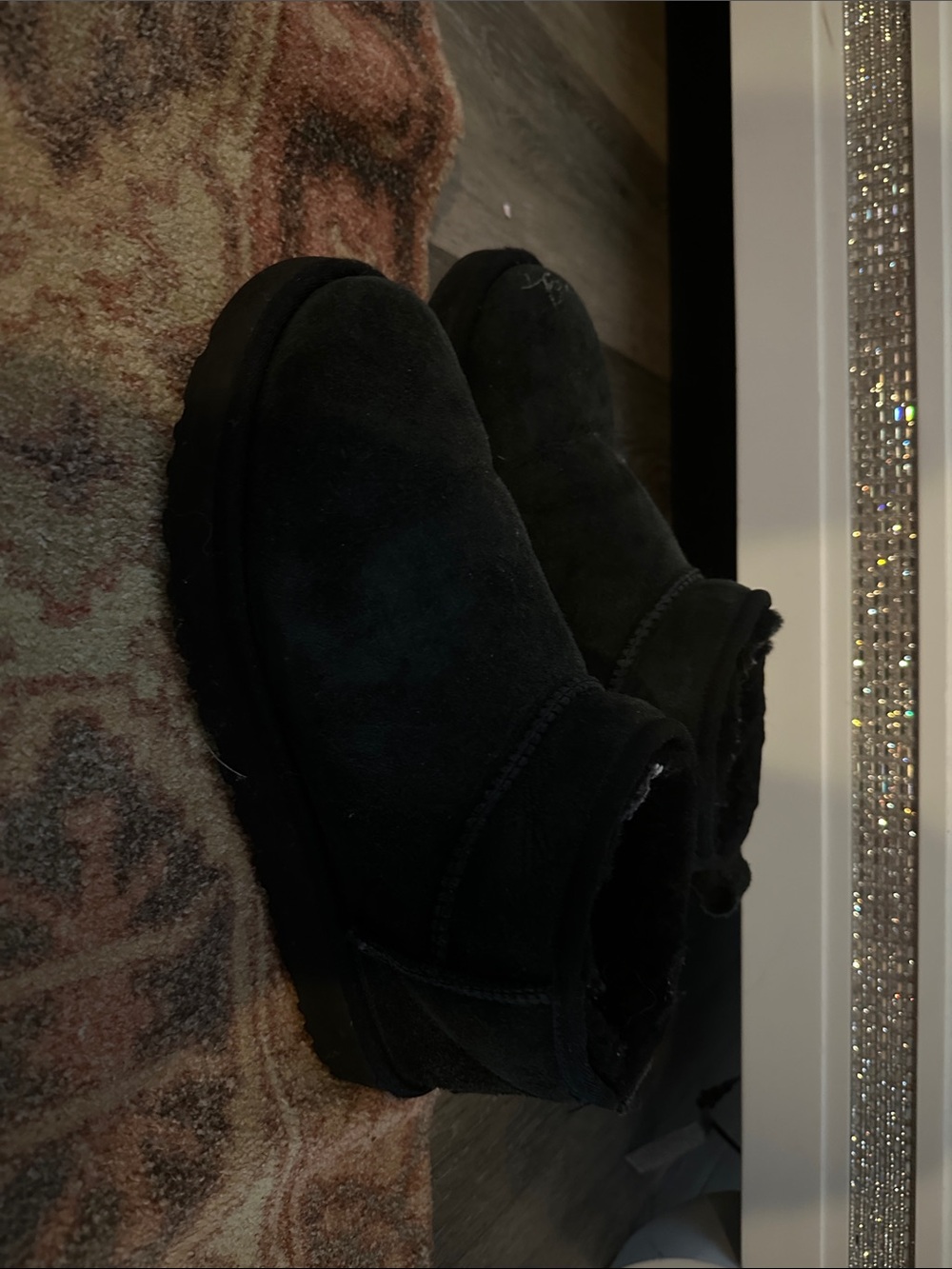 Black UGG Suede Ankle Boots